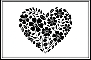 Elegant Black Floral Heart, an Illustration by Amazin_art (Thumbnail 5 of 16)