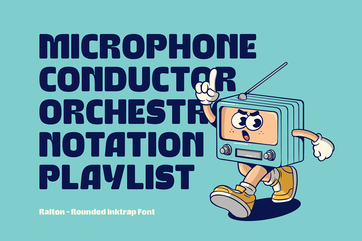 Ralton - Rounded Inktrap Font, a Sans Serif Font by Graptail (Photo 11 of 14)
