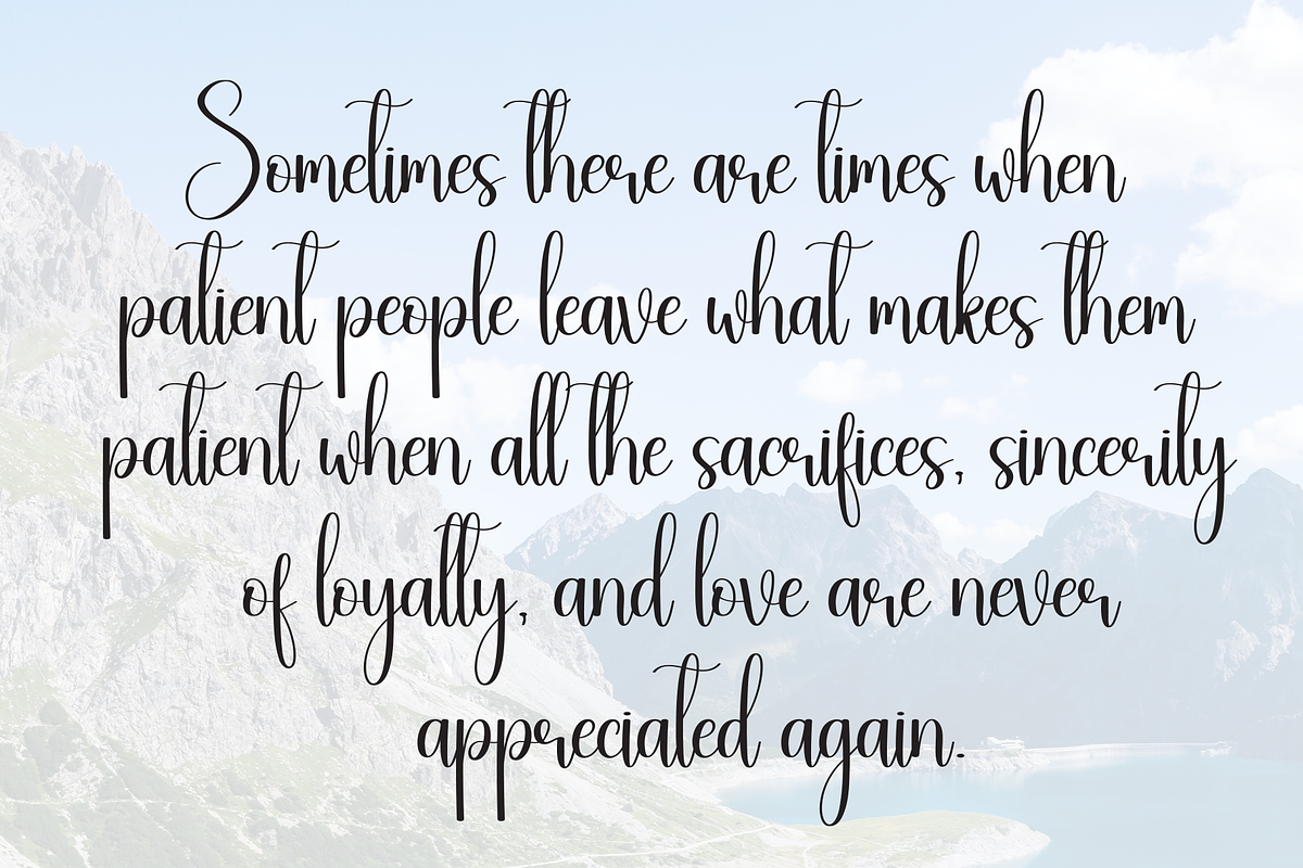 Umbrella | Script Font, a Handwritten Font by Scratchones (Photo 6 of 8)