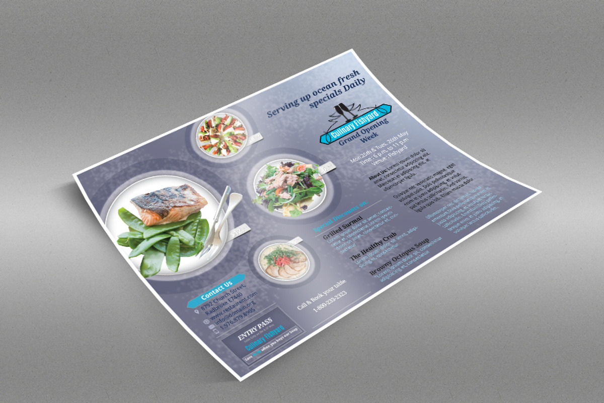 Multipurpose Restaurant Flyer, a Flyer Template by Aabhaas (Photo 3 of 3)