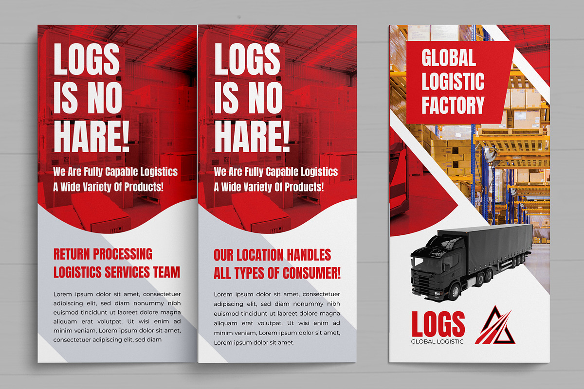 Logistic Tri Fold Brochure, a Brochure Template by MightyDesign (Photo 3 of 7)