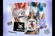 Merry Hexmas - Goth Christmas bundle, a Seasonal Illustration by Huxmay (Thumbnail 6 of 7)