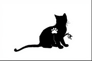 Paw Cutout Cat Clipart Bundle, an Illustration by jahid234 (Thumbnail 5 of 9)