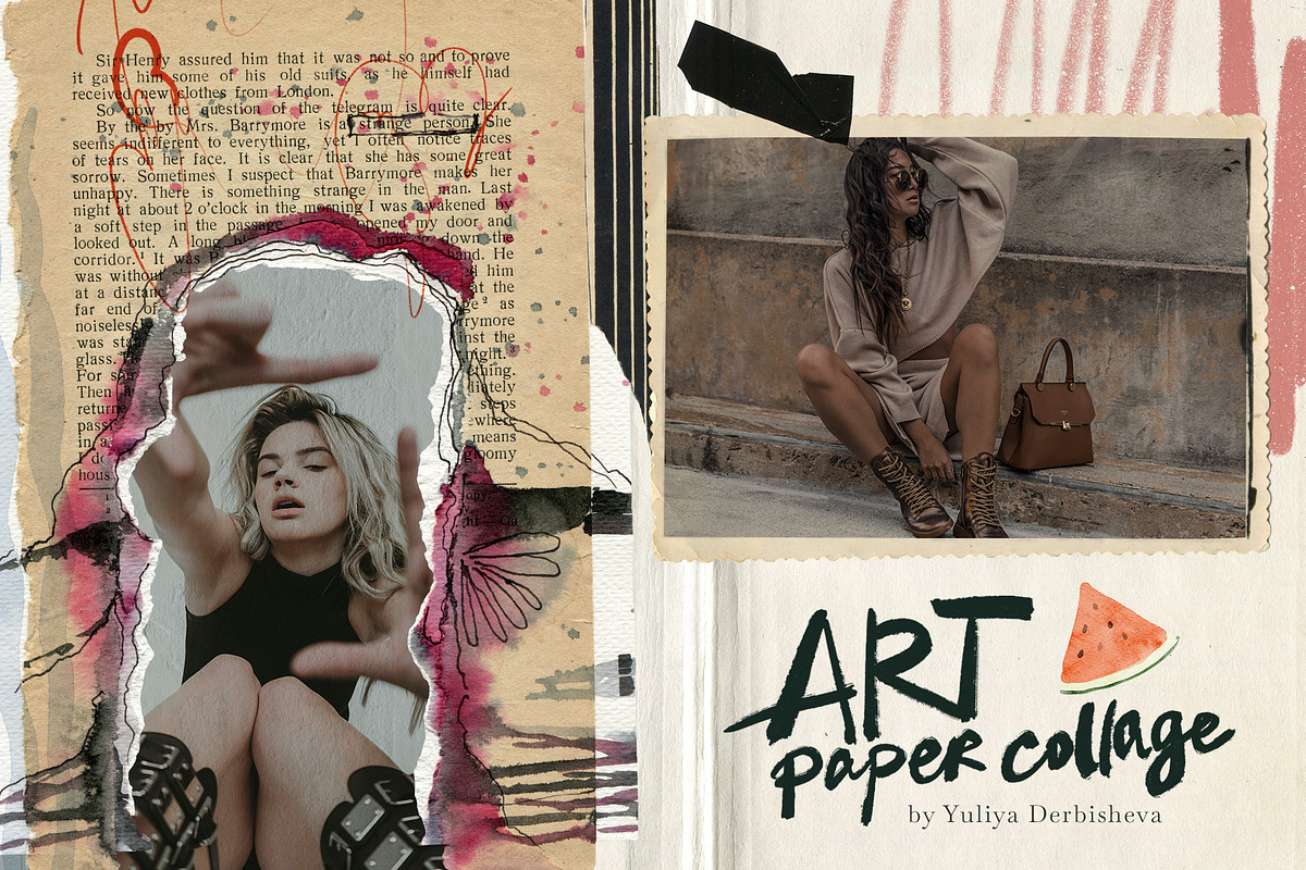 Art Paper collage element scraps, an Object Graphic by Yuliya Derbisheva (Photo 3 of 15)