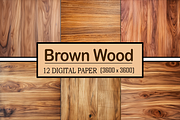 Brown Wood Texture, a Pattern Graphic by Printable Treasure (Thumbnail 1 of 9)