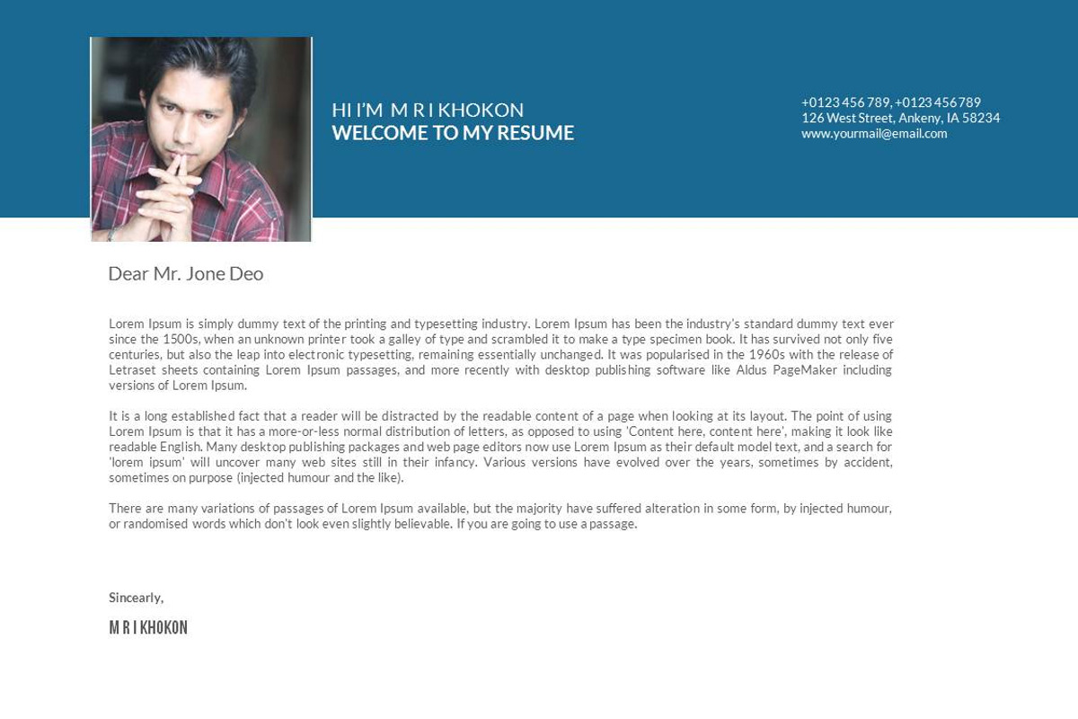 Photography CV PowerPoint Templates, a Presentation Template by MRI STUDIO (Photo 3 of 13)