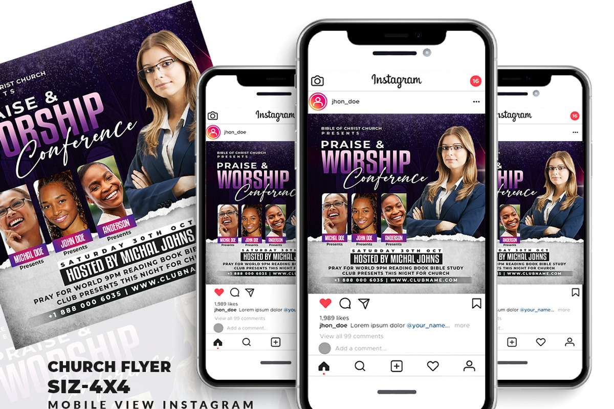 Church Flyer, a Flyer Template by AfzaalGraphics (Photo 2 of 2)