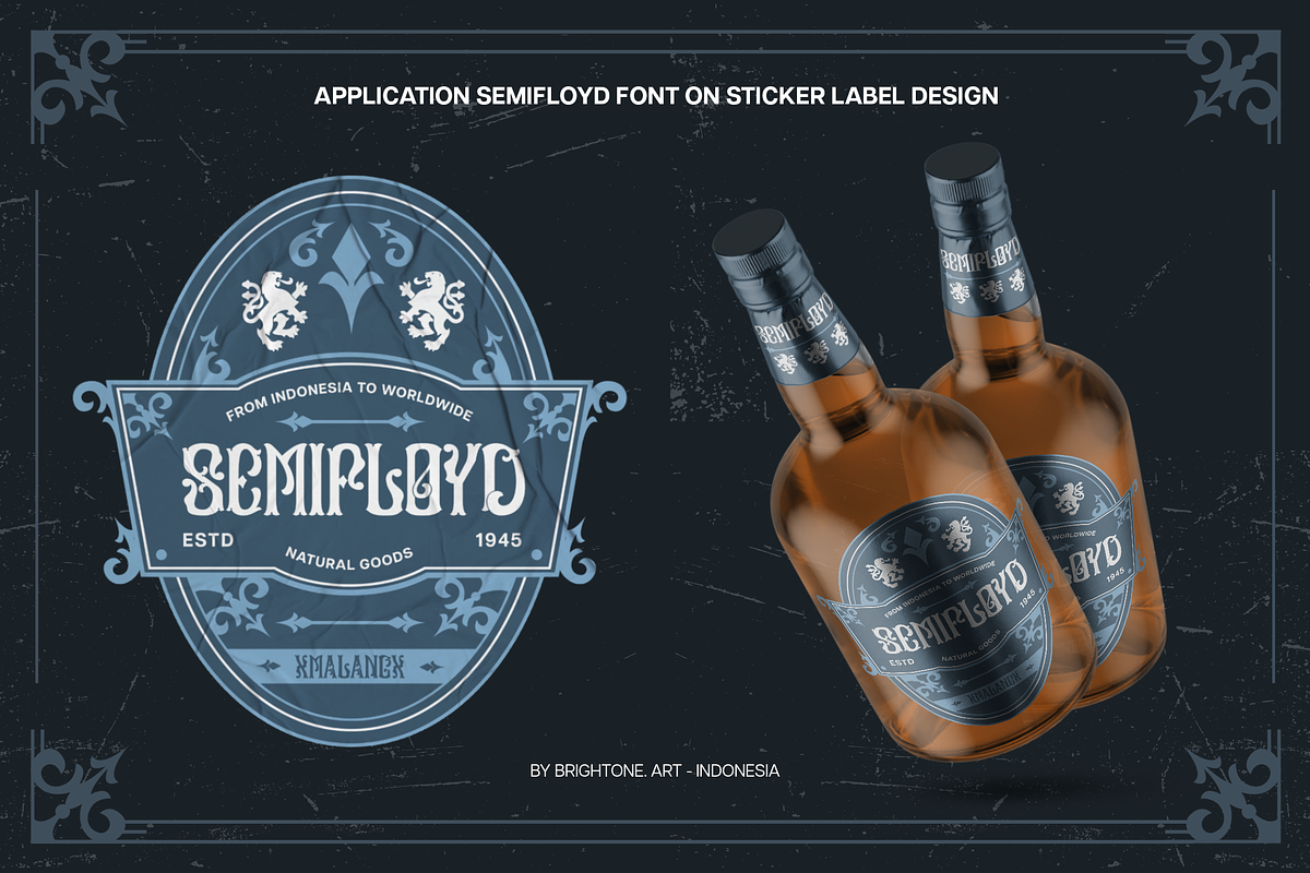 Semifloyd - Vintage Display Font, a Serif Font by Brightone (Photo 7 of 8)