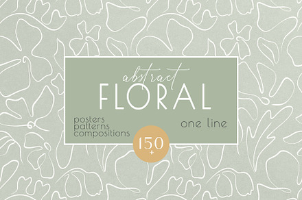 Abstract Floral collection, an Illustration by Anna.Klets