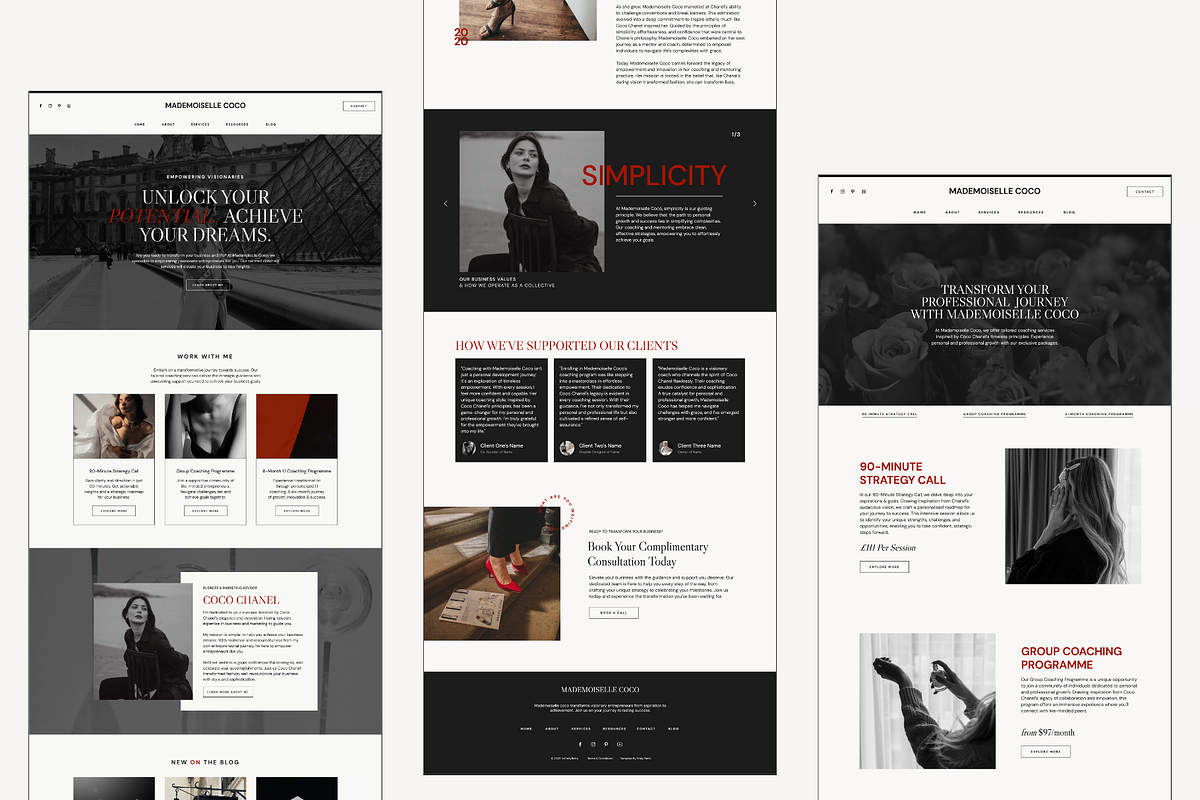 Service Provider Website Template, a Websites & App Template by Emily Betts (Photo 5 of 6)