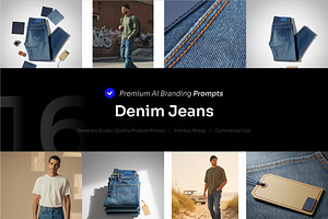 Denim Jeans AI Prompt, a Beauty & Fashion Photo by cidcud_graphic