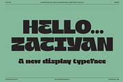 Zatiyan - Display Font, a Font by Zarma Type (Thumbnail 1 of 12)