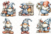 Whimsical Christmas Gnome Clipart, an Illustration by Black Bird Studio (Thumbnail 4 of 6)