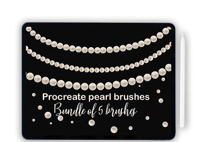 Procreate pearl brushes for iPad and