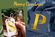 Gold Christmas Alphabet Clipart, an Object Graphic by ArtyCats (Thumbnail 5 of 5)