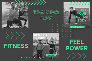 Fitness - Instagram Canva Templates