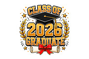 2026 Graduate Shirt SVG, a Seasonal Illustration by DreamArtGraphic (Thumbnail 1 of 5)