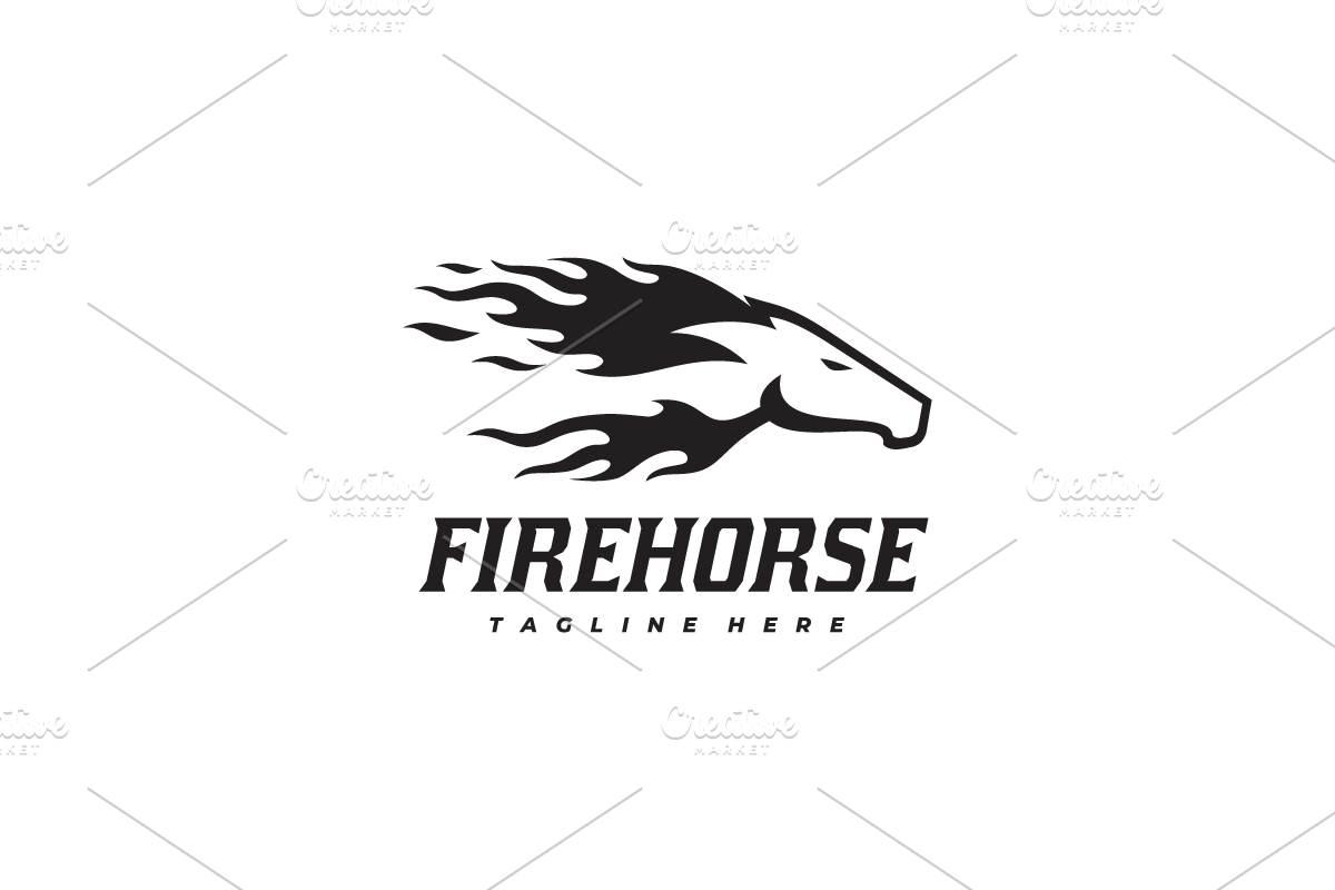 Fire Horse Illustration Vector Logo, a Branding & Logo Template by yopie (Photo 3 of 3)