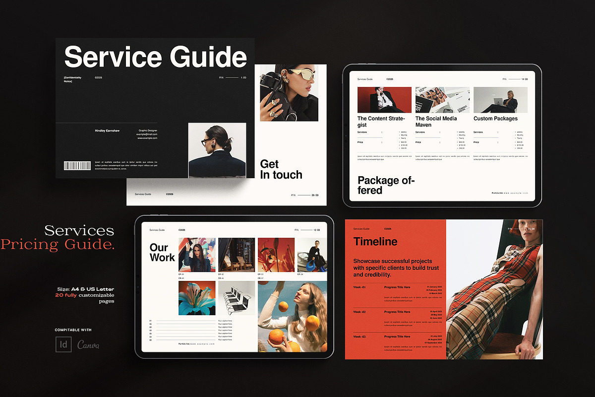 Services and Pricing Guide Template, a Brochure Template by ArtisanaAura (Photo 1 of 14)