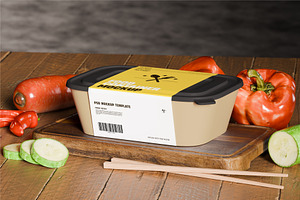 Food Container Mockup, a Cups & Container Mockup by Artnivora.Std
