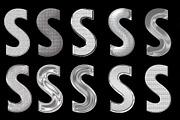 Silver Chrome Photoshop Layer Styles, a Layer Style Add-On by Posh Papers & Patterns (Thumbnail 2 of 10)