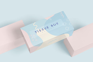 Rectangle Tissue Box Mockup