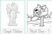 Christmas Holidays Coloring Pages, a Seasonal Illustration by Nuvame Arts & Designs (Thumbnail 14 of 21)