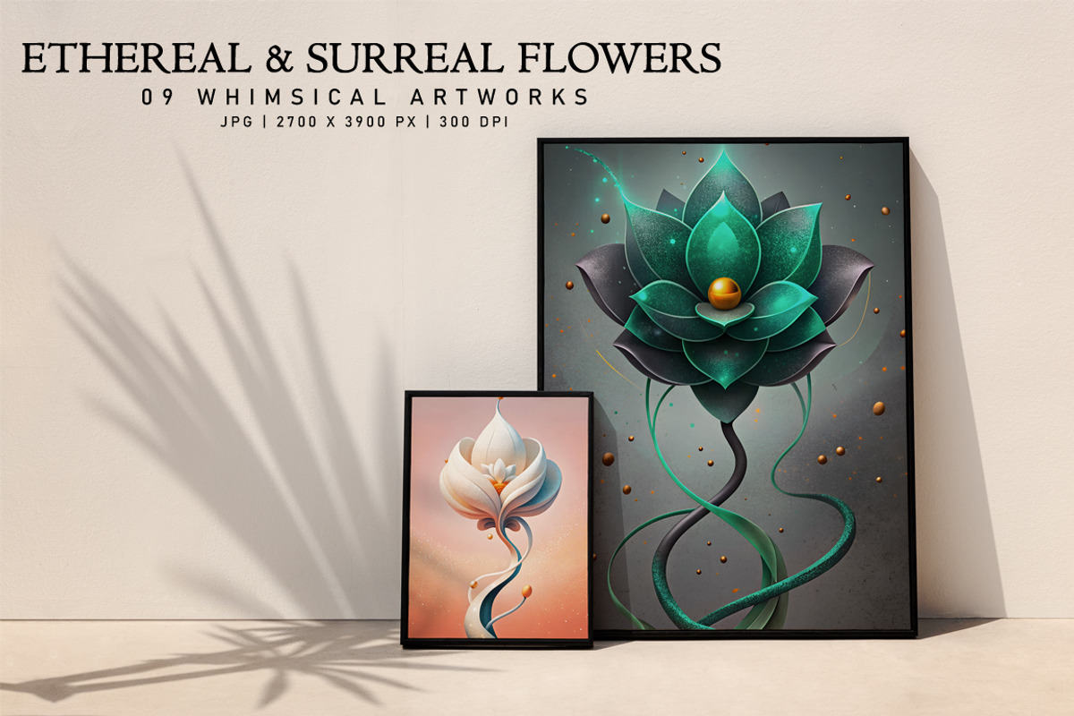 Ethereal and Surreal Flowers, a Decorative Illustration by Digital Art Creations (Photo 7 of 7)