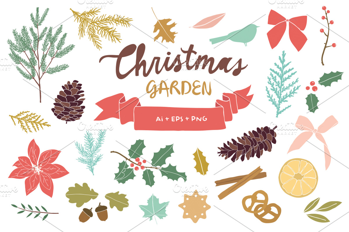 Christmas Garden, an Illustration by Pencil Coffee