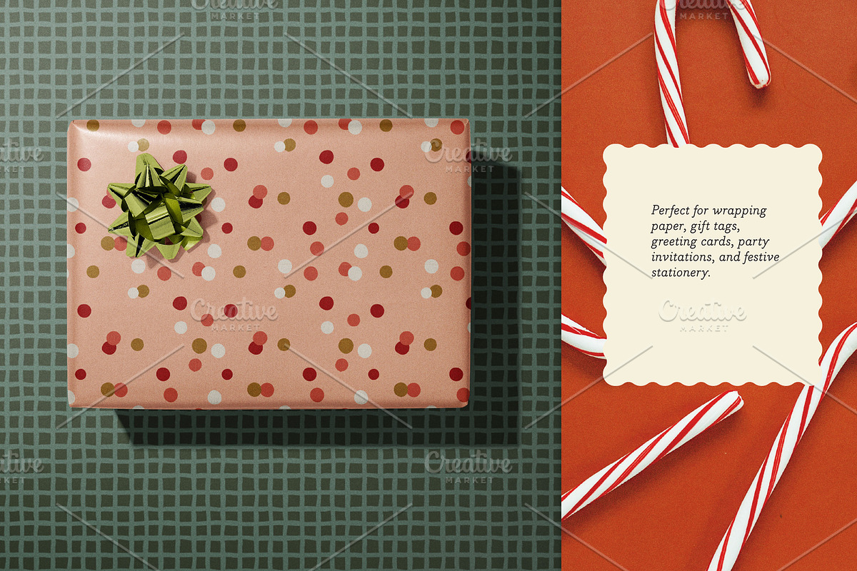 Warmy Yuletide. Seamless Patterns, a Pattern Graphic by oxygen_8 (Photo 6 of 10)