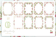 Vintage Cherry Crest Watercolor Set, a Decorative Illustration by WonderWonder (Thumbnail 4 of 21)