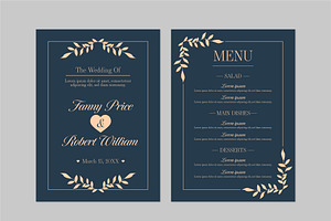 Elegant Wedding Menu, a Templates & Theme by studiogstock