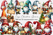 Cozy Christmas Gnomes Clipart, an Illustration by Designworld (Thumbnail 1 of 5)