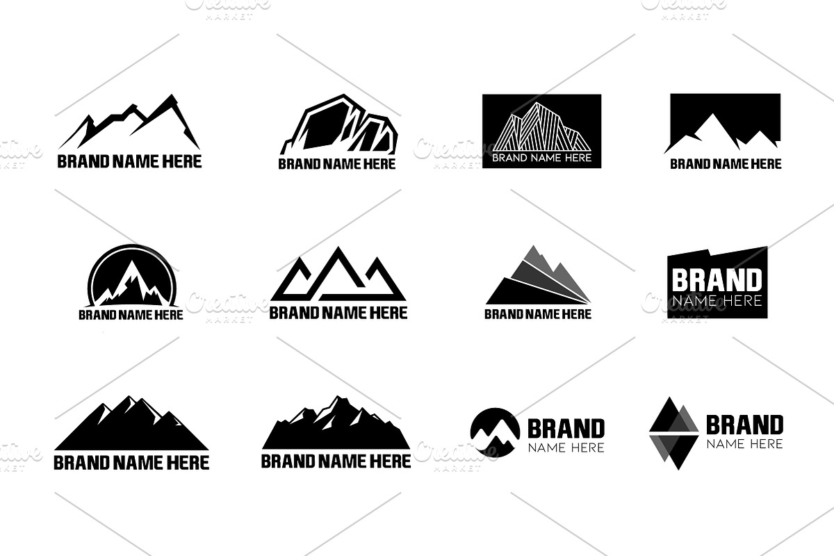 Mountain Logo Bundle & Mock-Up, a Branding & Logo Template by Multiple (Photo 2 of 5)