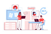 Flat Line Web Illustrations, a Templates & Theme by alexdndz (Thumbnail 13 of 25)