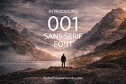 001 SANS SERIF PedroTeixeiraFoundry, a Sans Serif Font by vectalex (Thumbnail 1 of 5)