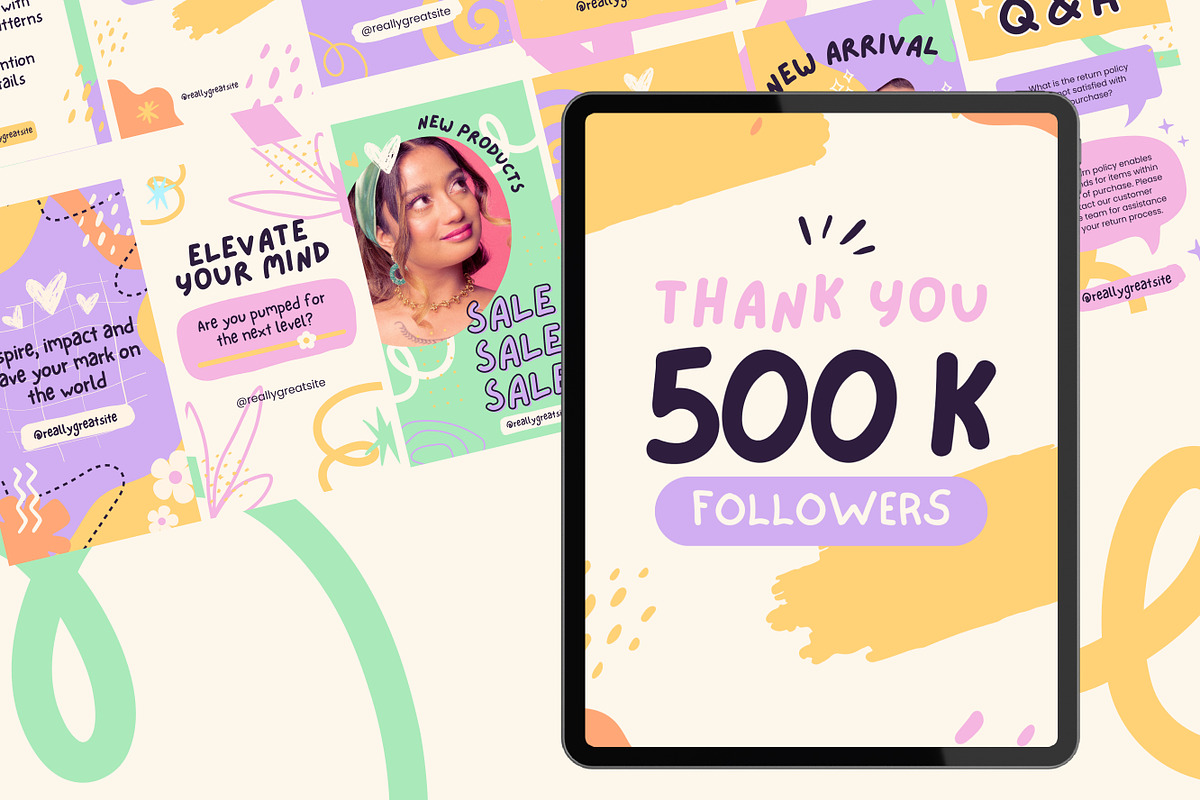 150 Pastel IG Story Canva Template, a Templates & Theme by TemplateCastleStore (Photo 8 of 10)