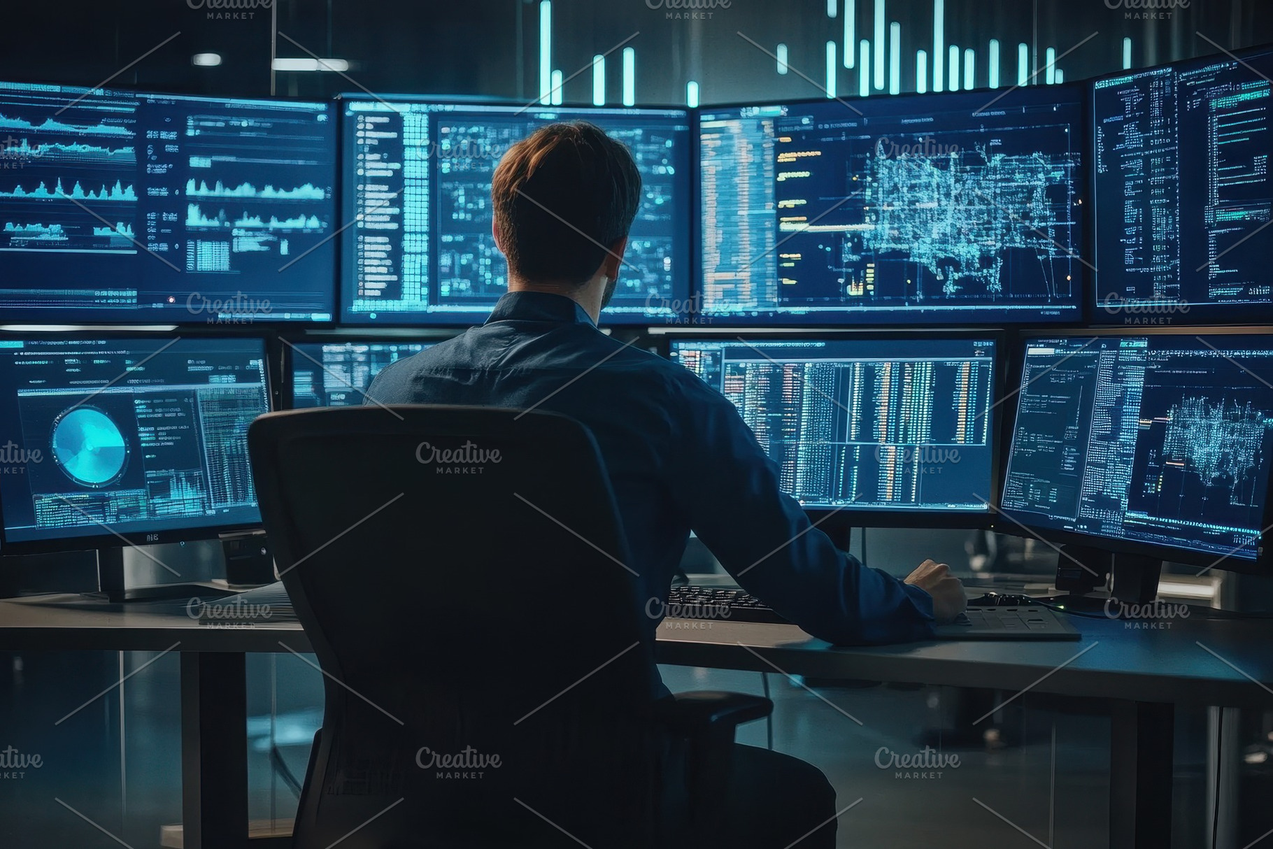 Technical controller managing system, a Photo by Pavel_design