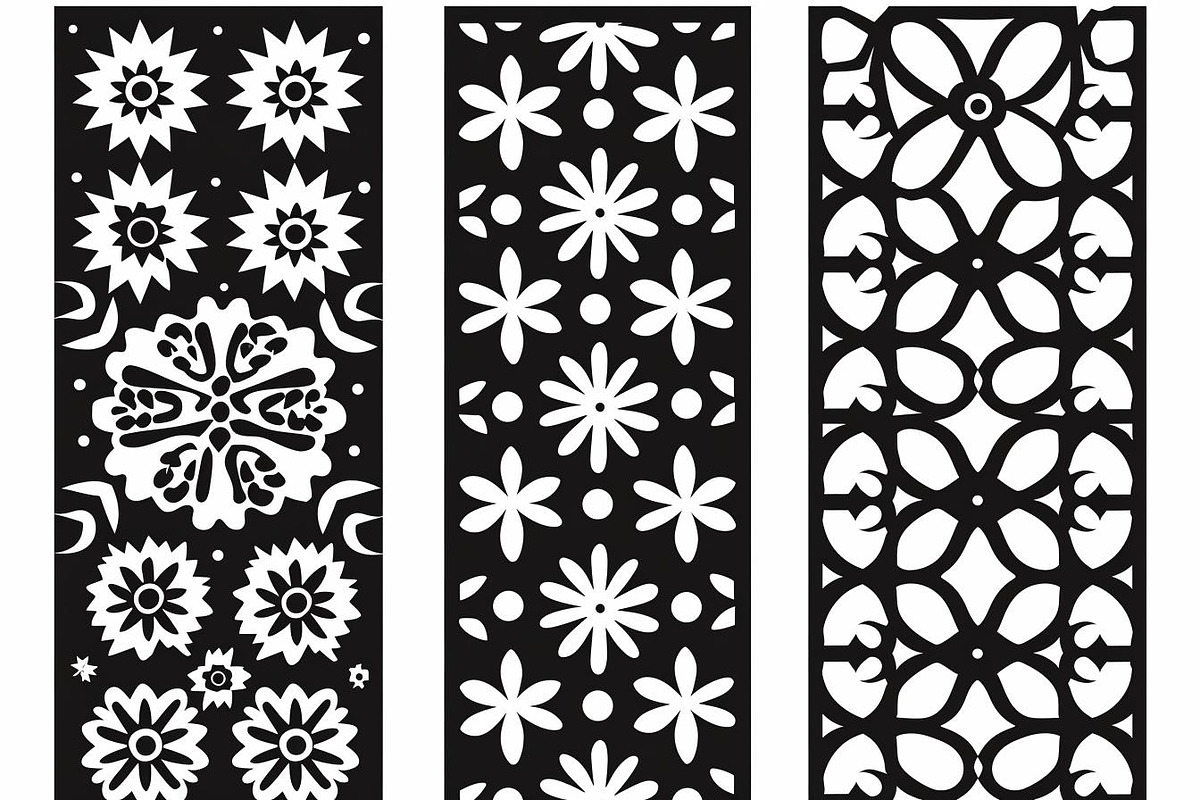 Elegant Floral Laser Cut Panel Bund, a Graphic by Creativeshirt (Photo 6 of 10)