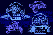 Dune Buggy and Monster Truck, an Illustration by Digital-Clipart (Thumbnail 2 of 4)