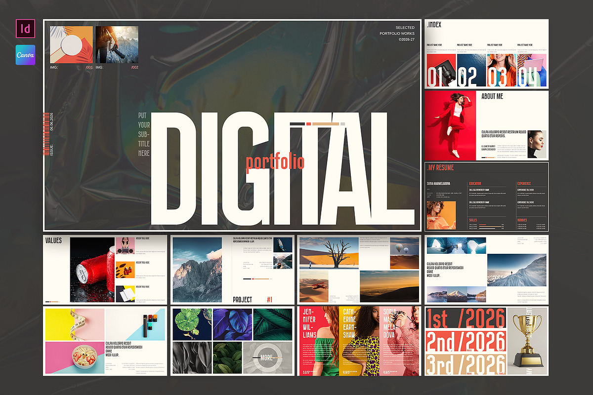Digital Portfolio Presentation, a Presentation Template by E-Type (Photo 1 of 6)