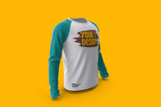 Men's Tshirt Raglan Sleeve Mockup, a Shirt Mockup by Aprndy85 (Thumbnail 4 of 6)