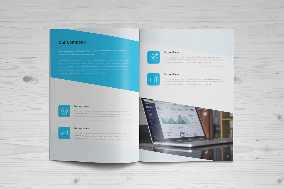 Business Brochure: 16 Pages, a Brochure Template by ZAAS (Photo 4 of 10)