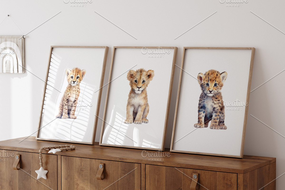 Frame mockup bundle in home interior, a Household Mockup by Artjafara (Photo 8 of 11)