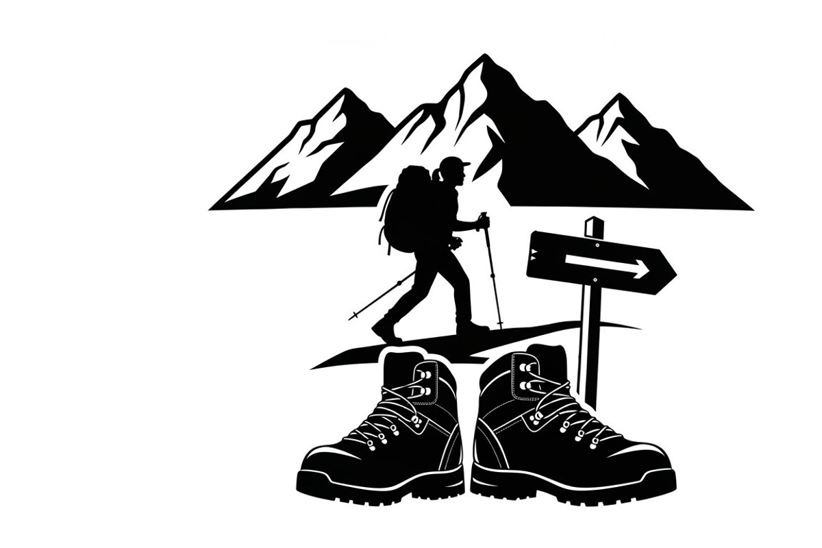 Hiking Adventure Silhouette Bundle, an Illustration by yasushie (Photo 50 of 51)