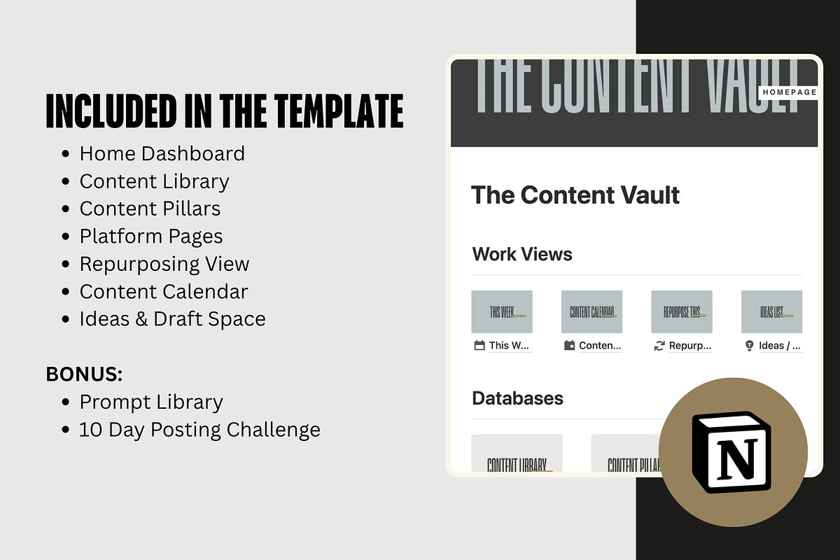 STATEMENT | Content Vault for Notion, a Marketing Template by Small Studio (Photo 5 of 5)
