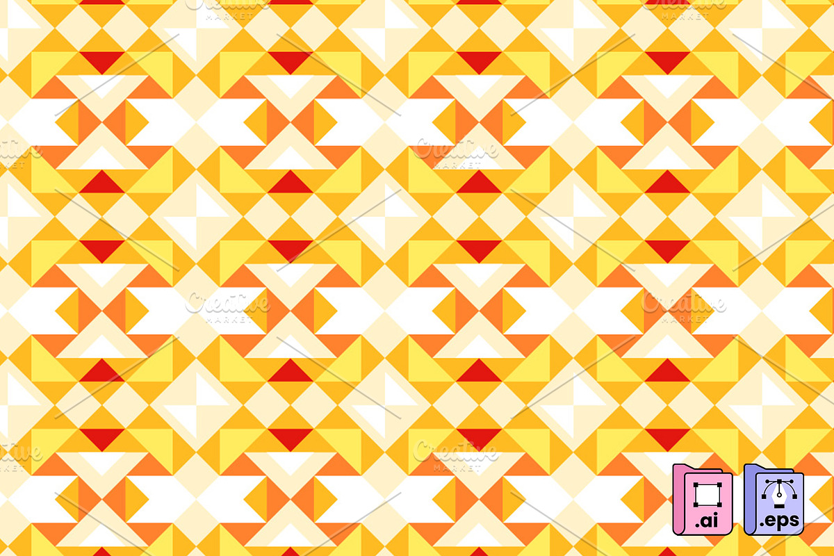 Colorful Geometric Vector Pattern, a Pattern Graphic by MISS CHATZ (Photo 1 of 3)