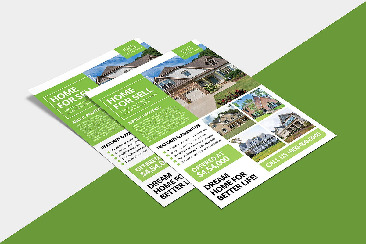 Real Estate Flyer Template, a Flyer Template by Template Shop (Photo 2 of 4)