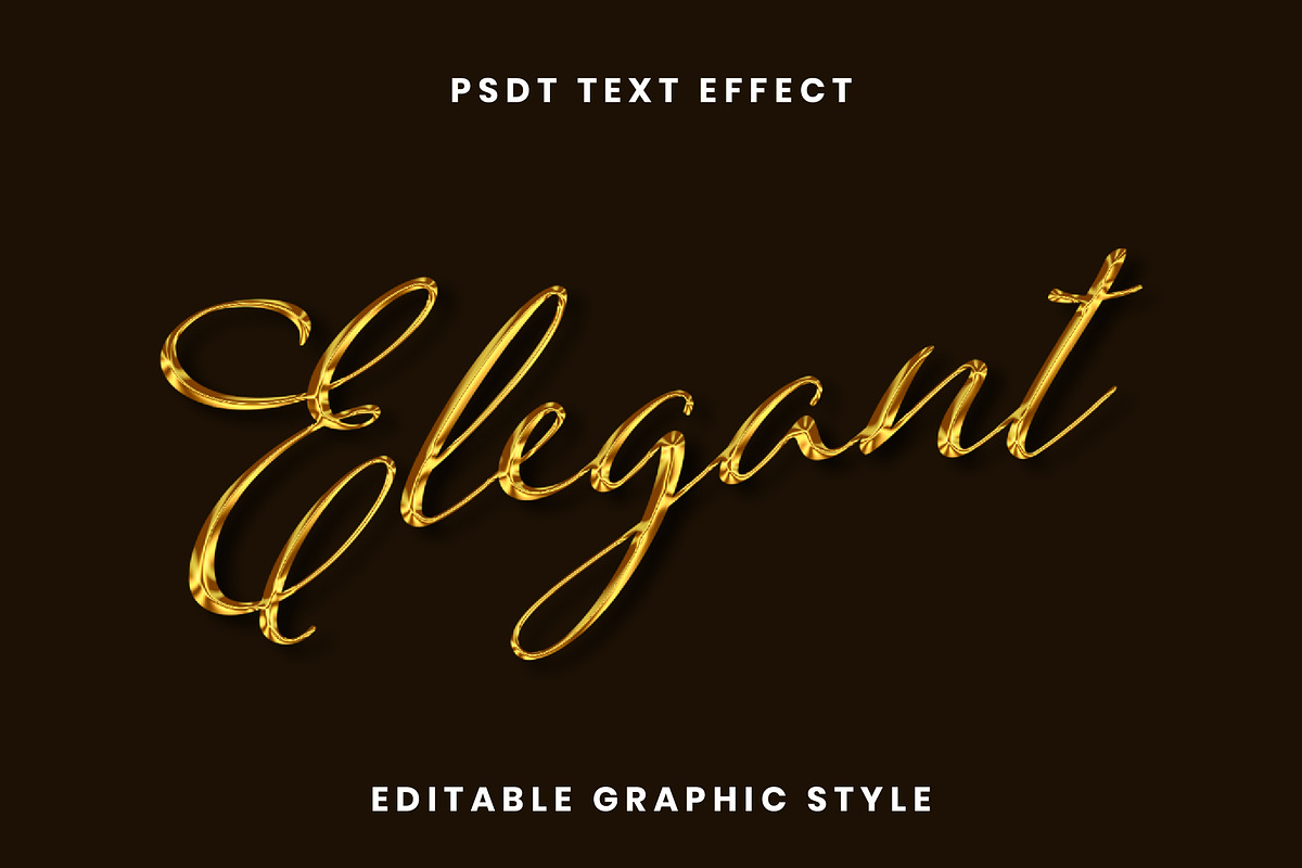 Expensive Elegant Script Text Effect
