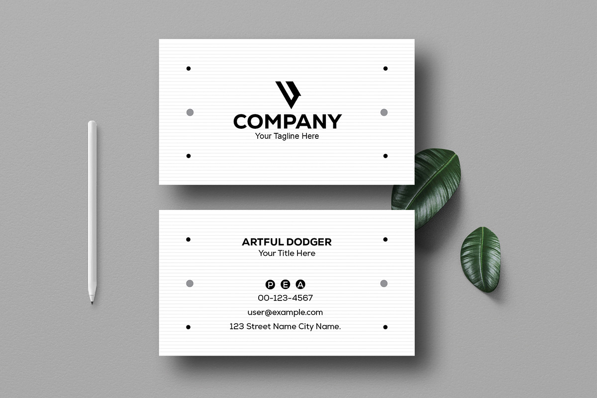 Clean Business Card, a Business Card Template by MightyDesign (Photo 1 of 6)
